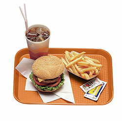Cambro Tray Fast Food 14 in X 18 in Orange