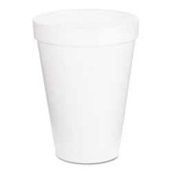 Dart Foam Drink Cups, 12oz, White, 1000/Carton (12J16DART)