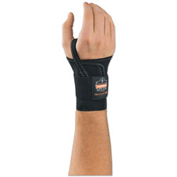 Ergodyne ProFlex 4000 Wrist Support, Left-Hand, Medium (6-7 in), Black