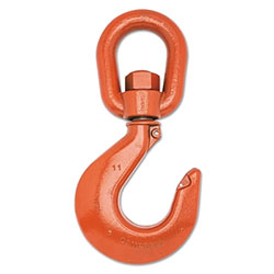 Apex 1014 Series Latched Swivel Hoist Hooks Size 11 Painted Orange