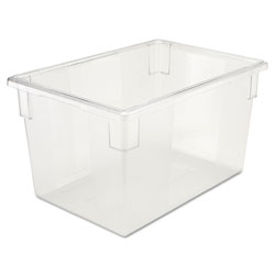 Rubbermaid Food/Tote Boxes, 21 1/2gal, 26w x 18d x 15h, Clear (3301CL)