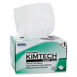 Kimtech™ Kimwipes Delicate Task Wipers, 1-Ply, 4 2/5 x 8 2/5, 280/Box, 30 Boxes/Carton (34120KIM)