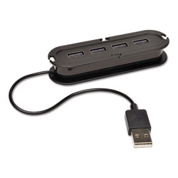 Tripp Lite U222-004-R 4-Port USB 2.0 Ultra-Mini Hub, Black
