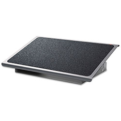 3M Adjustable Steel Footrest, Nonslip Surface, 22w x 14d x 4-3/4h, Black/Charcoal