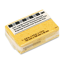 3M Commercial Cellulose Sponge, Yellow, 4.25 x 6, 1.6 in Thick, Yellow