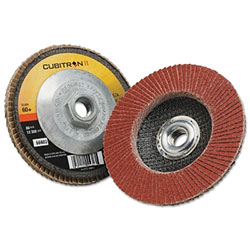 3M Cubitron II™ Flap Disc 967A, 4-1/2 in dia, 60 Grit, 5/8 in-11 Arbor, 13,300 RPM, Type 27