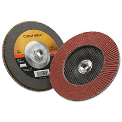 3M Cubitron II™ Flap Disc 967A, 7 in dia, 60 Grit, 5/8 in-11 Arbor, 8,600 RPM, Type 27