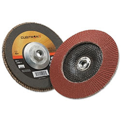 3M Cubitron II™ Flap Disc 967A, 7 in dia, 40 Grit, 5/8 in-11 Arbor, 8,600 RPM, Type 29