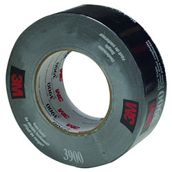3M Duct Tapes 3900, Black, 5 1/2 in x 5 1/2 in x 7.7 mil