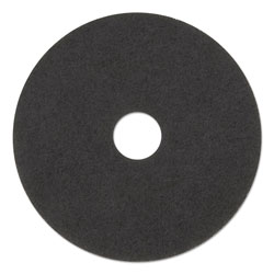 3M Low-Speed Stripper Floor Pad 7200, 17 in Diameter, Black, 5/Carton