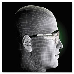 3M Nuvo™ Reader Protective Eyewear, +1.5 Diopter, Clear Anti-Fog Lens, Gray Frame