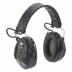 3M Peltor Tactical Sport Electronic Headsets, 20 dB NRR, Black, Over the Head