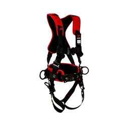 3M Protecta® Construction Style Positioning Harness, Standard, D-Rings, Leg Buckles, X-Large, Pass-Through Chest Connection