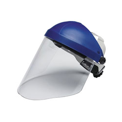 3M Ratchet Headgear H8A with 3M™ Clear Polycarbonate Faceshield WP96, Uncoated, Clear, 9 in L x 14 in H