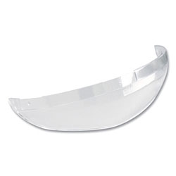 3M Replacement Chin Protector CP8, Clear, Polycarbonate, 3 in H x 8 in L