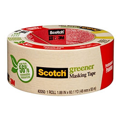 3M Scotch® 2050 Greener Masking Tape, 1.88 in x 60.1 yd, Beige
