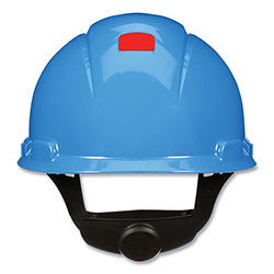 3M SecureFit H-Series Hard Hats, H-700 Cap with UV Indicator, 4-Point Pressure Diffusion Ratchet Suspension, Blue