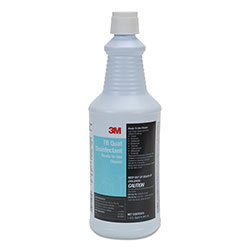 3M TB Quat Disinfectant Ready-to-Use Cleaner, 32 oz Bottle, 12 Bottles and 2 Spray Triggers/Carton