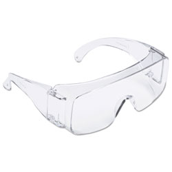3M Tour Guard V Safety Glasses, One Size Fits Most, Clear Frame/Lens, 20/Box