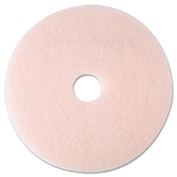 3M Ultra High-Speed Eraser Floor Burnishing Pad 3600, 19 in Diameter, Pink, 5/Carton