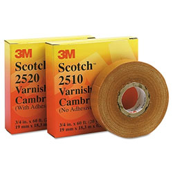 3M Varnished Cambric Tape 2510, 1 in x 36 yd, Yellow