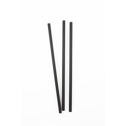 Netchoice 7.75 in Black Jumbo Unwrapped Straw, Case of 5000
