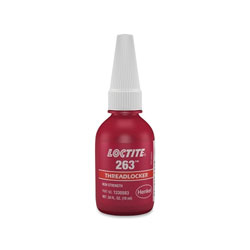 Loctite 263™ High Strength Red Threadlocker, 10 mL, 1 in Thread, Bottle