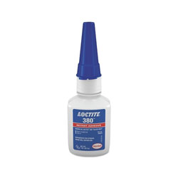 Loctite 380™ Black Max® Instant Adhesive, Toughened, 1 oz, Bottle, Black