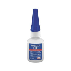 Loctite 411™ Instant Adhesive, 20 g, Bottle, Clear