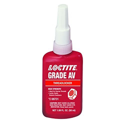Loctite 087™ Grade AV Threadlocker, 50 mL, 1 in Thread, Red