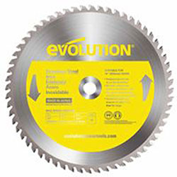 Evolution TCT Metal-Cutting Blades, 14 in, 1 in Arbor, 1,600 rpm, 90 Teeth
