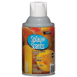 Champion Sprayon® SPRAYScents Metered Air Freshener Refill, Mango, 7 oz Aerosol, 12/Carton