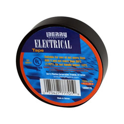 Berry Global Electrical Tape, 3/4 in x 60 ft, Black