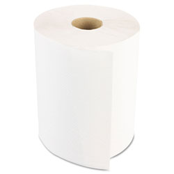 Boardwalk Hardwound Paper Towels, Nonperforated 1-Ply White, 350 ft, 12 Rolls/Carton (6250BW)