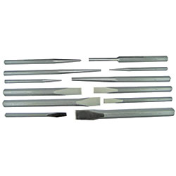 Pony Punch and Chisel Set, 12 Piece, Heavy Duty, 1/8in to 1