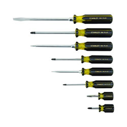 Stanley Bostitch 100 Plus® 8 Pc Combination Screwdriver Set, Phillips®, Slotted, 1/4 in, 7/32 in, 5/16 in, 3/8 in