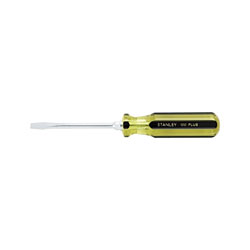 Stanley Bostitch 100 Plus Round Blade Standard Tip Screwdrivers, 1/4 in, 8 1/4 in Overall L