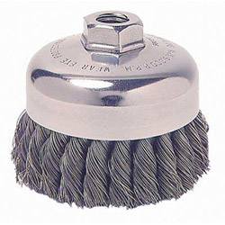 Weiler 6" Single Row Wire Cup Brush .023 5/8"-11 A.h.