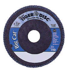 Weiler 4 1/2" tiger Disc Big Catabr Flap Phenolic Bk