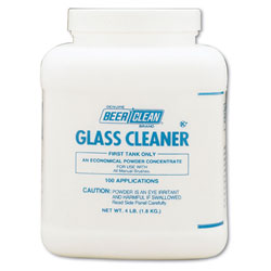 Diversey Beer Clean Glass Cleaner, Unscented, Powder, 4 lb. Container (90201JD)