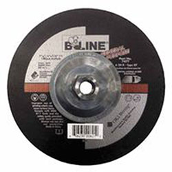 Bee Line Abrasives Depressed Center Grinding Wheel, 7in Dia, 1/4in Thick, 5/8-11in Arbor, 24 Grit