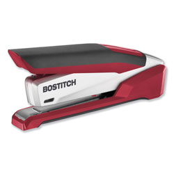 Stanley Bostitch InPower Spring-Powered Premium Desktop Stapler, 28-Sheet Capacity, Red/Silver (ACI1117)
