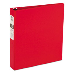 Avery Economy Non-View Binder with Round Rings, 3 Rings, 1.5" Capacity, 11 x 8.5, Red