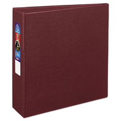 Avery Heavy-Duty Non-View Binder with DuraHinge and Locking One Touch EZD Rings, 3 Rings, 3" Capacity, 11 x 8.5, Maroon (AVE79363)