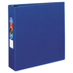 Avery Heavy-Duty Non-View Binder with DuraHinge and One Touch EZD Rings, 3 Rings, 2" Capacity, 11 x 8.5, Blue (AVE79882)