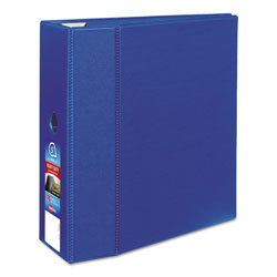 Avery Heavy-Duty Non-View Binder with DuraHinge, Locking One Touch EZD Rings and Thumb Notch, 3 Rings, 5" Capacity, 11 x 8.5, Blue (AVE79886)