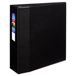 Avery Heavy-Duty Non-View Binder with DuraHinge and Locking One Touch EZD Rings, 3 Rings, 4" Capacity, 11 x 8.5, Black (AVE79984)