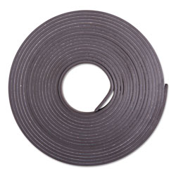 Baumgarten's Adhesive-Backed Magnetic Tape, Black, 1/2" x 10ft, Roll (BAU66010)
