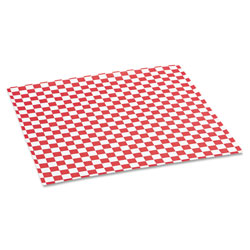 Bagcraft Grease-Resistant Paper Wraps and Liners, 12 x 12, Red Check, 1000/Box, 5 Boxes/Carton (BGC057700)