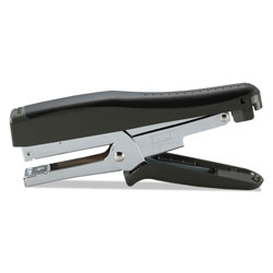 Stanley Bostitch B8 Xtreme Duty Plier Stapler, 45-Sheet Capacity, 0.25" to 0.38" Staples, 2.5" Throat, Black/Charcoal Gray